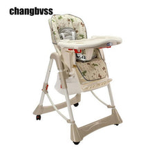 Load image into Gallery viewer, Feeding Baby Chair Baby Highchair Adjustable and Foldable Children Eatting Dinner Chair High Height Adjustable