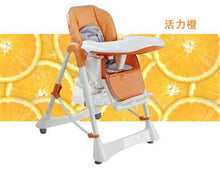 Load image into Gallery viewer, Feeding Baby Chair Baby Highchair Adjustable and Foldable Children Eatting Dinner Chair High Height Adjustable