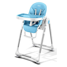 Load image into Gallery viewer, Portable High Chair For Baby Foldable Baby Highchairs for Feedding Adjustable Booster Seat For Dinner Table With Four Wheels