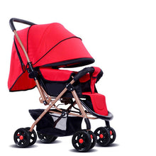 Load image into Gallery viewer, High Landscope Umbrella Baby Stroller Two Way Baby Trolley Portable Lying Baby Cart Width Sleeping Basket Newborn Pram carrinho