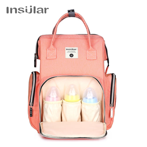 Insular Baby Diaper Bags Backpack Baby Nappy Changing Bag Thermal Bag For Baby Strollers