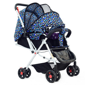 New High Landscape Portable Two-way Baby Stroller,Sit and Lie Baby Carriage for Newborn,Foldable Baby Pram Pushchair Kinderwagen