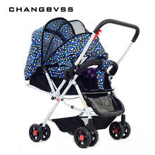 Load image into Gallery viewer, New High Landscape Portable Two-way Baby Stroller,Sit and Lie Baby Carriage for Newborn,Foldable Baby Pram Pushchair Kinderwagen