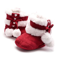 Load image into Gallery viewer, Winter Snow Boots For Baby Girls Super Warm Cotton Cloth Shoes For Girl Babies Bowknot Balls Princess Shoes Footwear