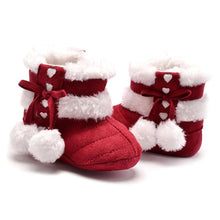 Load image into Gallery viewer, Winter Snow Boots For Baby Girls Super Warm Cotton Cloth Shoes For Girl Babies Bowknot Balls Princess Shoes Footwear