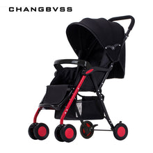 Load image into Gallery viewer, High Landscape Portable Travel Baby Strollers,Super Light Foldable Can Sit &amp; Lie Baby Prams Pushchairs Kinderwagen Child Trolley