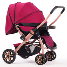 Load image into Gallery viewer, High Landscope Baby Stroller Folding Four-Wheel Infant Car Safety Baby Cradle Carriage Pram Buggy for Travelling bebek arabasi