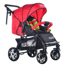 Load image into Gallery viewer, Luxury Baby Stroller with Foot Cover Portable Lying Two-way Baby Cart Widen Enlarge Sleeping Basket Newborn Pram Baby Trolleys