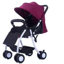 Load image into Gallery viewer, 567 Super Light Folding High Landscape Baby Strollers Umbrella Car Pushchair,Newborn Width Sleeping Basket Pram Buggy for Travelling