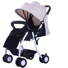 Load image into Gallery viewer, 567 Super Light Folding High Landscape Baby Strollers Umbrella Car Pushchair,Newborn Width Sleeping Basket Pram Buggy for Travelling