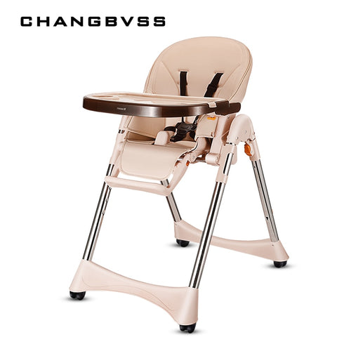 Luxury Multifunction Feeding Chair For Infant Kids Quality Wheels Baby High Chair Portable Four Colors Highchair Easy Cleaning