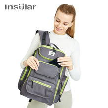 Load image into Gallery viewer, Insular Baby Diaper Nappy Stroller Bag Large Capacity Mommy Maternity Diaper Bag Backpack Mummy Nursing Mother Bag Organizer Bag