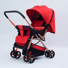 Load image into Gallery viewer, High Quality Baby Stroller High Landscape Folding Baby Trolley Portable Width Sleeping Basket Baby Car for Newborn Pram carrinho