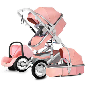 Luxury Multi function Trolley Baby Stroller 3 in 1 High Landscape Baby Carriage Seat and Sleeping Prams For Newborn poussette