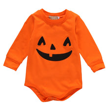 Load image into Gallery viewer, Halloween Baby Cotton Romper Newborn Baby Girl Boy Long Sleeve Romper Fall Pumpkin Body Suit 2017 New Halloween Costume Outfits