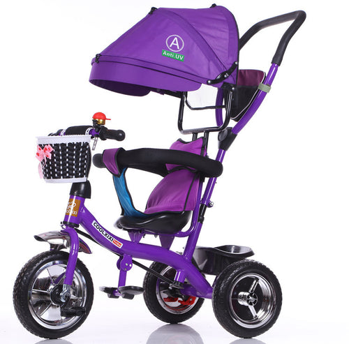 children tricycle and stroller