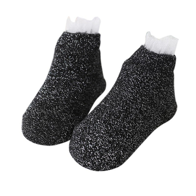 WEIXINBUY Autumn Children Cotton Girls Gauze Lace Sock Princess Socks Winter Warm Meias Para Bebe Cotton Baby Girl Socks