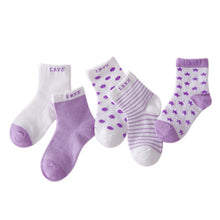 Load image into Gallery viewer, 5 Pair Baby Socks