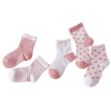Load image into Gallery viewer, 5 Pair Baby Socks