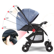 Load image into Gallery viewer, High View Baby Stroller Pram High Landscape Baby Stroller Baby Can Sit And Lie Taga Bike Stroller Foldable Baby Throne Carrinho