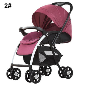 High View Baby Stroller Pram High Landscape Baby Stroller Baby Can Sit And Lie Taga Bike Stroller Foldable Baby Throne Carrinho