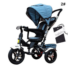 Load image into Gallery viewer, Tricycle Bicycle Child Tricycle Baby Bicycle BB Trolley Bicycle Pneumatic Tire Rotary Seat Tricycles For Children Baby Stroller