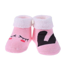 Load image into Gallery viewer, Winter Newborn Baby Socks Cartoon Animal Loop Pile Warm Casual Indoor Floor Socks Breathable Anti-Skid Towel Socks