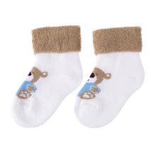 Load image into Gallery viewer, Winter Newborn Baby Socks Cartoon Animal Loop Pile Warm Casual Indoor Floor Socks Breathable Anti-Skid Towel Socks