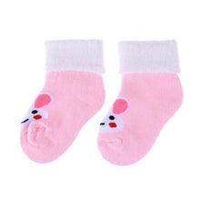 Load image into Gallery viewer, Winter Newborn Baby Socks Cartoon Animal Loop Pile Warm Casual Indoor Floor Socks Breathable Anti-Skid Towel Socks